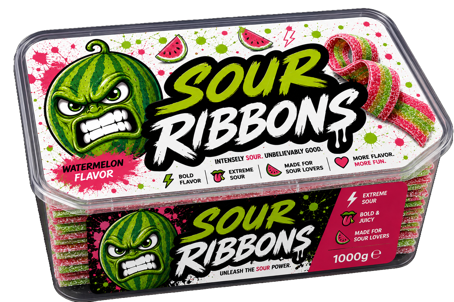 Sour Ribbons watermelon Box