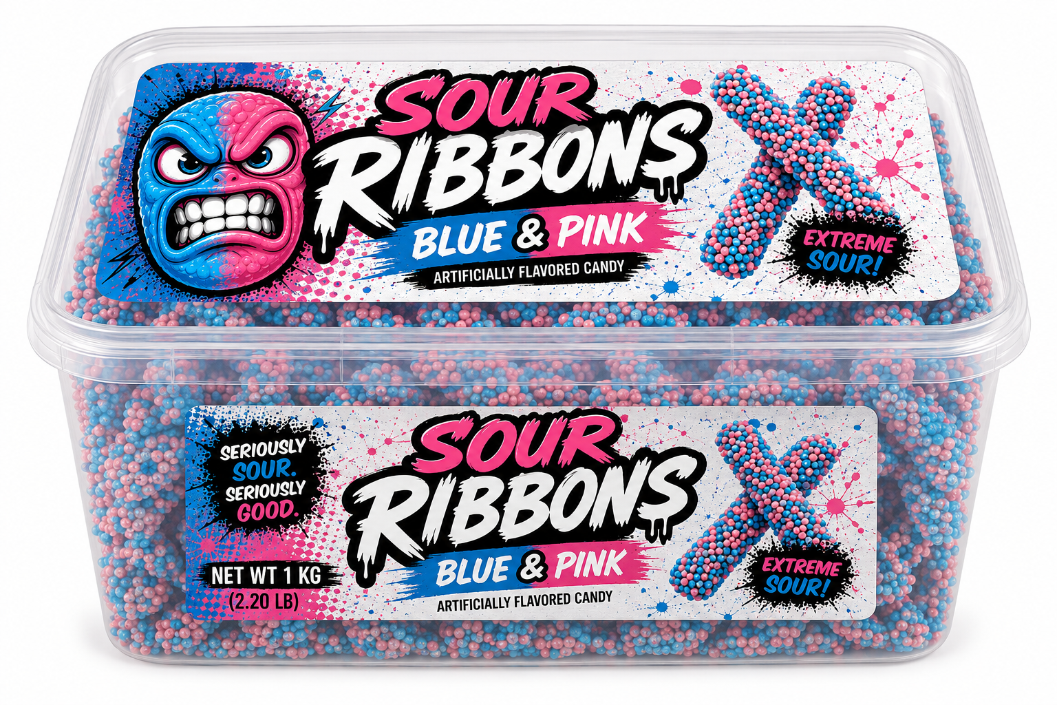 Sour Ribbons Blue & Pink